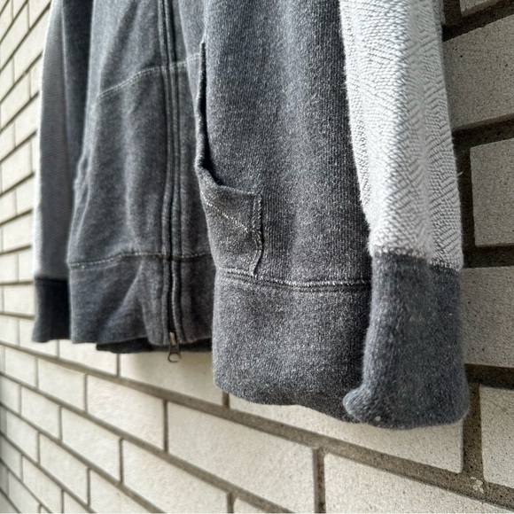 L.L. Bean Gray Colorblock Hoodie Full Zip Front Sweatshirt Jacket - Picture 8 of 8